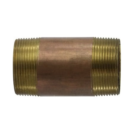 212 X 412 RED BRASS NIPPLE